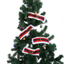 4pcs Christmas Belt Buckle Napkin Ring Tableware Dinner Santa Claus Cover