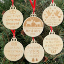 6pcs Wooden Christmas Pendent Xmas Tree Hanging Ornaments Decor (JM01694) A