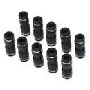 10pcs Tube od 6mm 1/4'' pneumatic straight push connector air line quick fit OZ