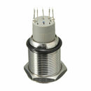 12V 16mm Car LED Light Momentary Horn Button Metal Switch Push Button red K6R9