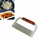 Crinkle Cutters Stainless Steel Wave Potato Cutter Cutting Tool French Fry S Hn