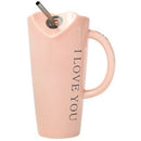 Novelty Ceramic Cup with Straw Personality Kitchen Coffee Mug Creative Tea