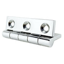 Stainless Marine Boat Pull Deck Hinges Spring Handle Hatch Hardware 50x75 mm
