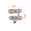Set of 5 Zinc Alloy horn lock clasp Latch Hook Hasp for Wooden Jewelry Box Case