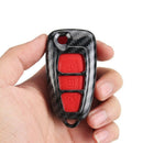 3 Btn Carbon Fiber Remote Key Case Shell Cover For Ford Ranger C-Max S-Max  P4T4