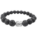 Jewelry Men's Women's Bracelet Tibetan Buddhist Beads Prayer Lava Alloy Bla