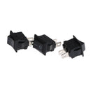 10x 10*15MM Small Black Rocker Switch KCD1-11 250VAC/3A 6A 125V AC 2P SwitchesJR