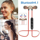 M5 Wireless Bluetooth Earphones Magnetic Attraction Headset w/Mic (Red) A