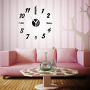 Creative Quartz Clock Acrylic Ultra Silent Wall Clock Living Room Decor