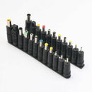23 Pcs DC Female Jack to Multi Type Power Plug Connector Adapter 5.5 x 2.1mm Set