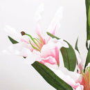 Simulation Flowers Lily Artificial Plants -Light pink S8Y4