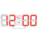 Led Wall Clock Table Clock Digital Alarm Clock With Red Led Display Brightn X6O2