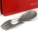 Outdoor Camping Picnic Stainless Steel Fork Spoon Tableware Ultralight Useful ME