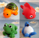 13Pcs Soft Rubber Float Sqeeze Sound Baby Wash Bath Play Animals Baby Toys JR