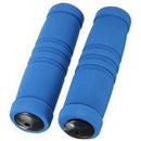 1 Pair MTB Bike Bicycle Handle Handlebar Soft Sponge Bar Grips Blue Y8R3