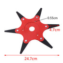 6 Teeth Brush Cutter Blade Trimmer Metal Blades 65Mn Garden Grass Trimmer HBX