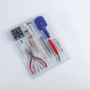 16 Piece Watch Repair Kit Set & Wrist Strap Adjust Pin Tool Set Back Remov QBK