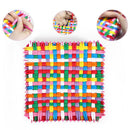 Manual Weaving Elastic Rope Multicolor DIY Bracelet Cup Cushion Accessories
