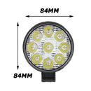 Round 9 LED Flash Strobe Light Waterproof Warning Lamp for Car Truck Motorcycle