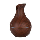 130ml Aroma Essential Diffuser Air Purifier LED Ultrasonic Wood Grain Humidifier
