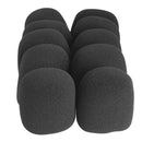 10Pcs Black Microphone Grill Foam Cover Audio Mic Shield Sponge Cap Holder