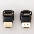 90 Degree + 270 Degree HDMI Male to Female Right Angle Adapter Connector A