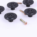 5 Pieces Zinc Alloy Door Handle Pull w/ Screws for Dresser Cupboard Wardrobe