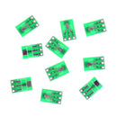 10pcs Double-Side SMD SOT223 to DIP SIP3 Adapter PCB Board DIY Converter  Z