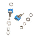 AC 250V/3A 120V/6A ON-OFF 2 Position SPDT Self Locking Toggle Switch 5 Pcs