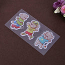 Playing Bear Silicone Clear Stamp + Cutting Dies Stencil Craft Scrapbook