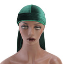5 Pieces Women Mens Velvet Bandana Hat Durag Muslim Headwrap Beanie Cap