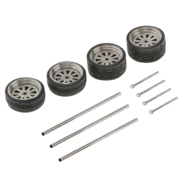 1:64 Scale 11mm Wheel Rubber Tires for Matchbox Cars Vehicles Parts B6