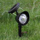 2x 3LED Solar Power Garden Lamp Spot Light Outdoor Lawn Landscape Path Spotlight