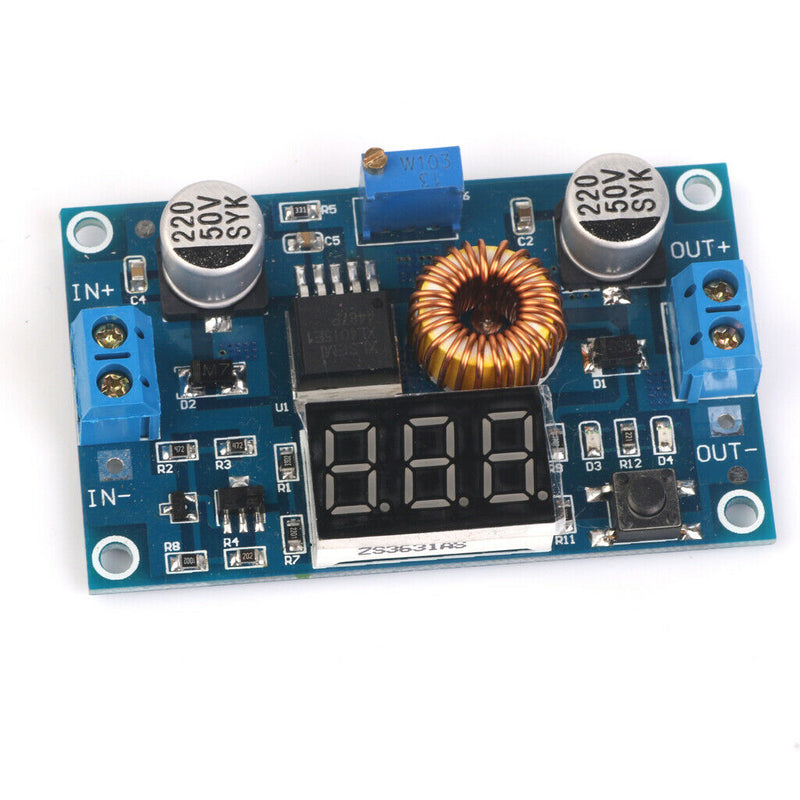 5A 75W DC-DC Adjustable  Adapter Power Supply Module Voltmeter