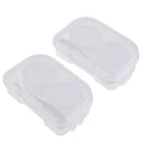 Invisible glasses Box Holder Container Case Soak Storage Eyecare Kit Tools BX
