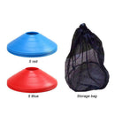10pcs Football Soccer Agility Training Disc Cones Markers with Storage Bag
