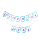 beautiful Mermaid theme Party banner Decorations Hanging Mermaid Birthday fa-3C