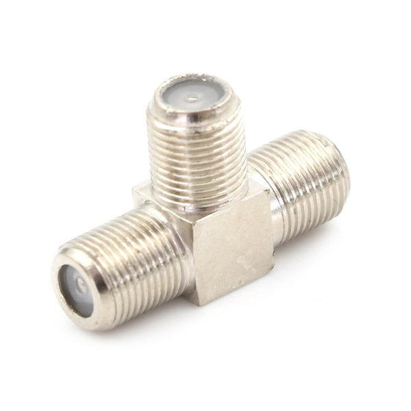 Thread F Socket T Splitter Adaptor Cable TV Aerial Freeview Virgin Media OZ