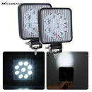 27W 9 LED Work Light Flood Beam Bar Car ATV Off-Road Driving Fog Lamps 12V/24V