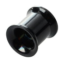 Black Steel Gauge Earring Punk Flesh Tunnel Ear Plugs Rimmed Flat Style Typ