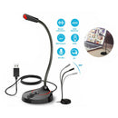 USB Desk Microphone for Computer Professional Desktop Mic with Stand -