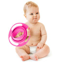 Baby Kids Feeding Dish Gyro Bowl Universal 360 Rotate Spill-Proof Bowl Plate