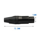 5 Pairs 3 Pin XLR Connectors Male And Female Microphone Mic Cable Adapter