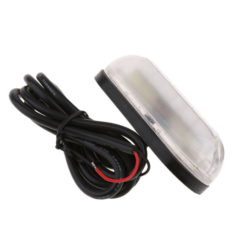 2x 12V White Light Stainless Steel Underwater Boat Marine 6 LED Light