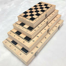 Folding Chess Board Wooden Chess Set 3 1 Board Game for Chess Lovers 24x24cm