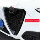 Carbon Fiber Style Abs Plastic Front Grill Decoration Frame Trim For Alfa R