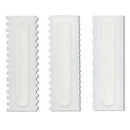 4Pcs/set  Cake Decorating Comb Icing Smoother Scraper Pastry Design Baking SEAU