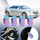 4pcs Colorful Hexagonal Aluminum Car Motorcycle Tire Valve Stem Caps Covers