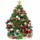 40 Pieces 4 Style Wood Slices with Round Wooden, Snowflake, Star, Christmas