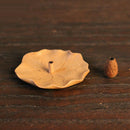1pc Incense Stick Holder Burner Handmade Carved Bamboo Ash Catcher 6.5cm